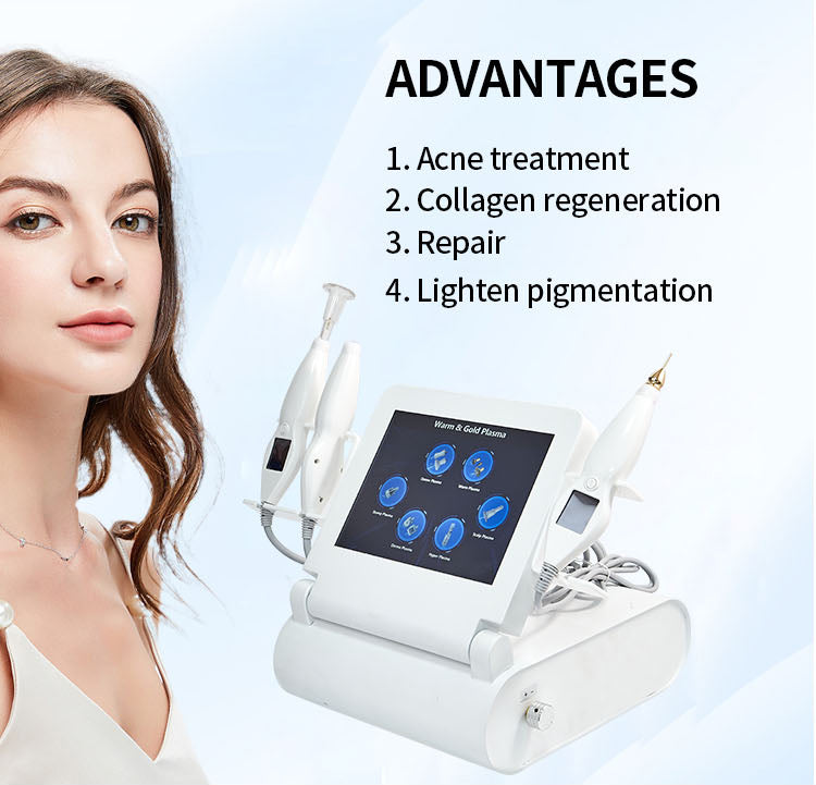 Newest 6 in 1 Hot and Cold Plasma Machine Fusion Plasma Jet Plasma Machine for Removal Spots and Wrinkles Face Llift