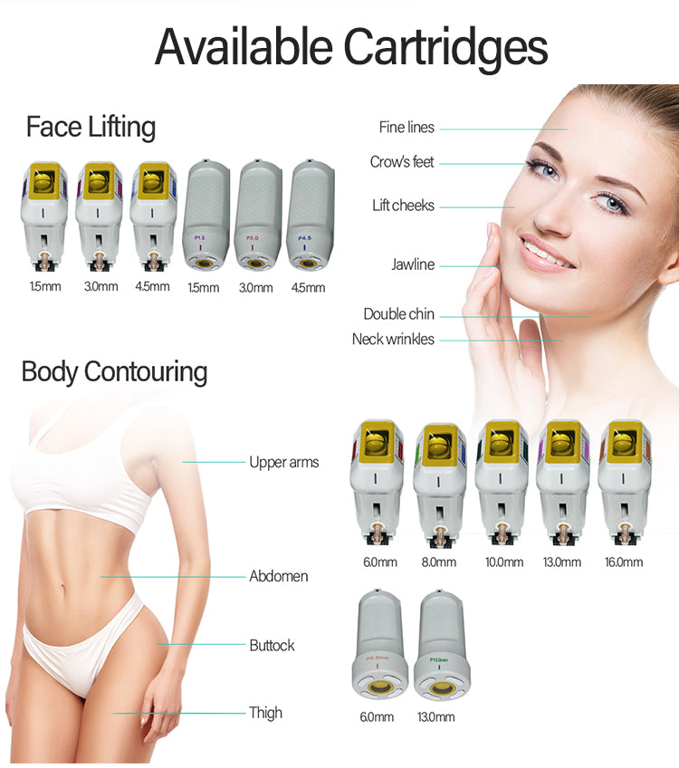 New Style 2 in 1 Focused RF & 3D Hifu Skin Lift Anti-aging Facial Lifting Anti Wrinkle Machine 12 lines