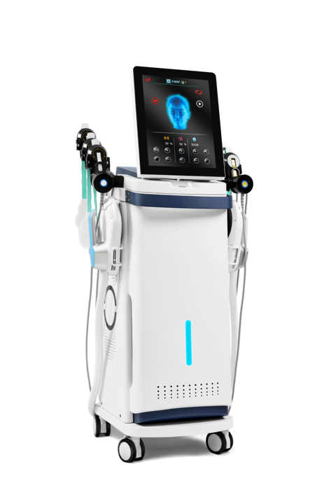 EMS Sculpting EMS Face RF High Frequency Facial Beauty Machine for Skin Tightening and Lifting Electromagnetic Facial Tightening