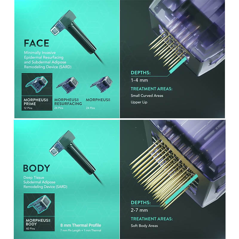 Morpheus 8 Fractional Machine High Radio Frequency Facial Machine Car Pigment Stretch Marks Small Pores Morpheus8 Machine