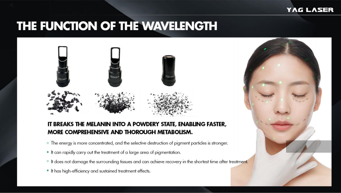 Carbon Peel Skin Whitening Q Switched Nd Yag Laser Tattoo Removal Pico Laser Machine