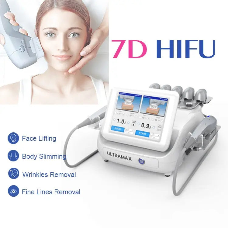 Hifu Cartridge Professional Hifu 12d Machine Anti Aging Anti Wrinkle Hifu 7d Facial and Body Skin Tightening Cellulite Reduction
