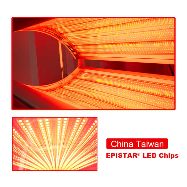 Full Body 5 Wavelength Infrared LED Therapy Bed Red Light Therapy Device for Home Use Pain Relief