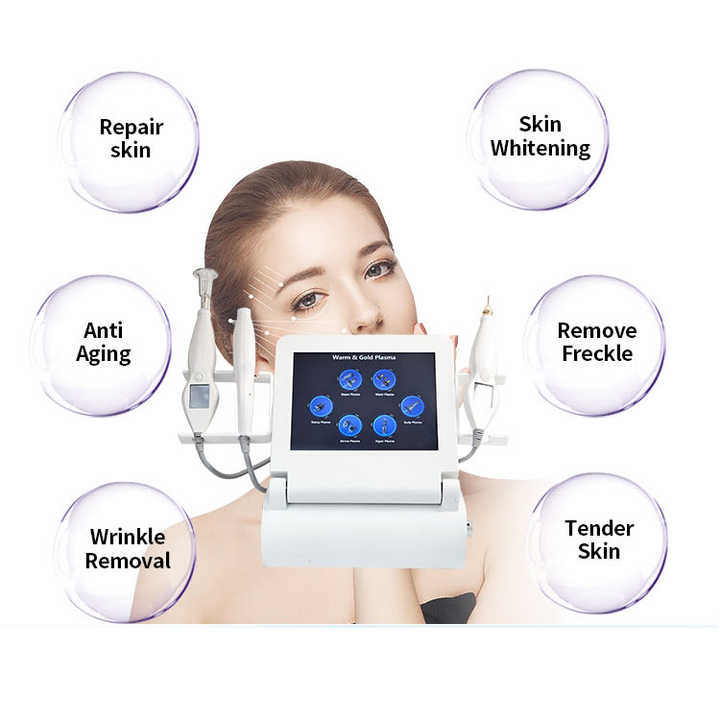 Newest 6 in 1 Hot and Cold Plasma Machine Fusion Plasma Jet Plasma Machine for Removal Spots and Wrinkles Face Llift