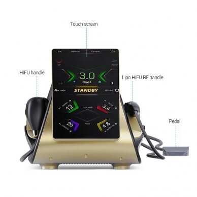 HIFU 2in1 focused 22D ultrasound machine for face and body + RF lipo