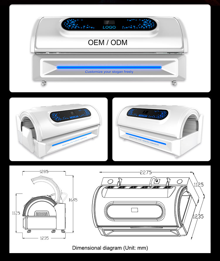 Spectrum 660nm&850nm, customize Service OEM. ODM. Wavelength. Package Material ABS & Stainless Steel Display Type LCD, Touch Screen Dimension 1940 x 860 x 820 MM Led Lifetime 10000 hours Weight 120KG