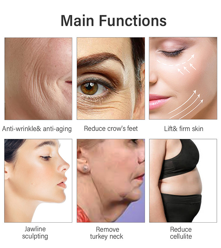 New Style 2 in 1 Focused RF & 3D Hifu Skin Lift Anti-aging Facial Lifting Anti Wrinkle Machine 12 lines