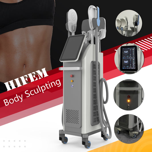 Ems Sculpt Slimming Machine 15 Tesla Ems Body Muscle Stimulator 4 5 Handle RF Ems Sculpting Machine Neo