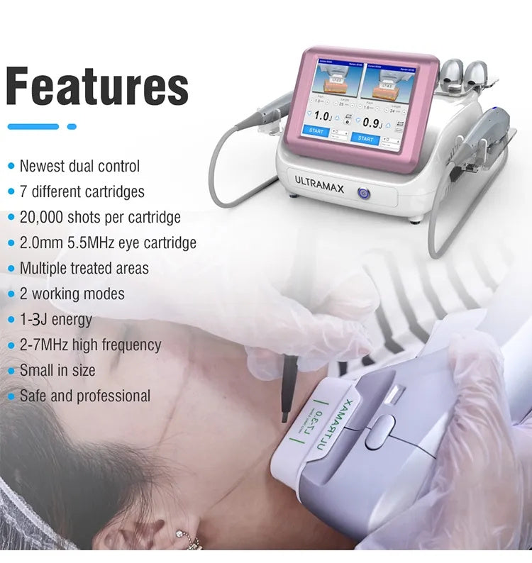 Hifu Cartridge Professional Hifu 12d Machine Anti Aging Anti Wrinkle Hifu 7d Facial and Body Skin Tightening Cellulite Reduction